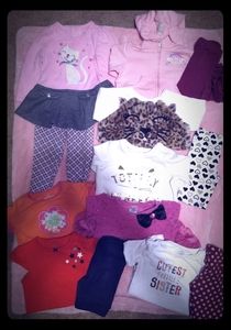 NWOT Bundle Baby Girl Outfits Sizes 12-2T Clothes